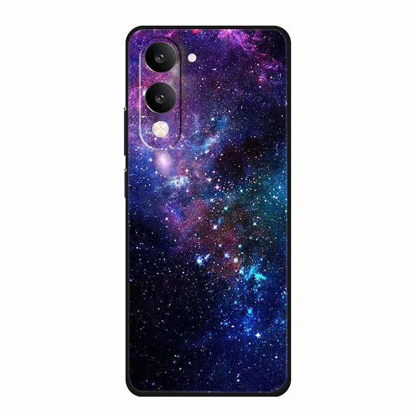 Для Vivo Y29T Y29s Чехол Y 29 T S Чехол Цветы Черный Силикон Мягкая Задняя Крышка Для Vivo Y19s GT 5G iQOO Z10 Lite Чехол для Телефона Funda