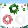 Charming Christmas Decoration Garland Featuring Snowflake Candy Cane Colors And Realistic Berries