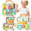 [PACZB] Montessori educational board interactive sensory panel in a suitcase Booklet Z3120