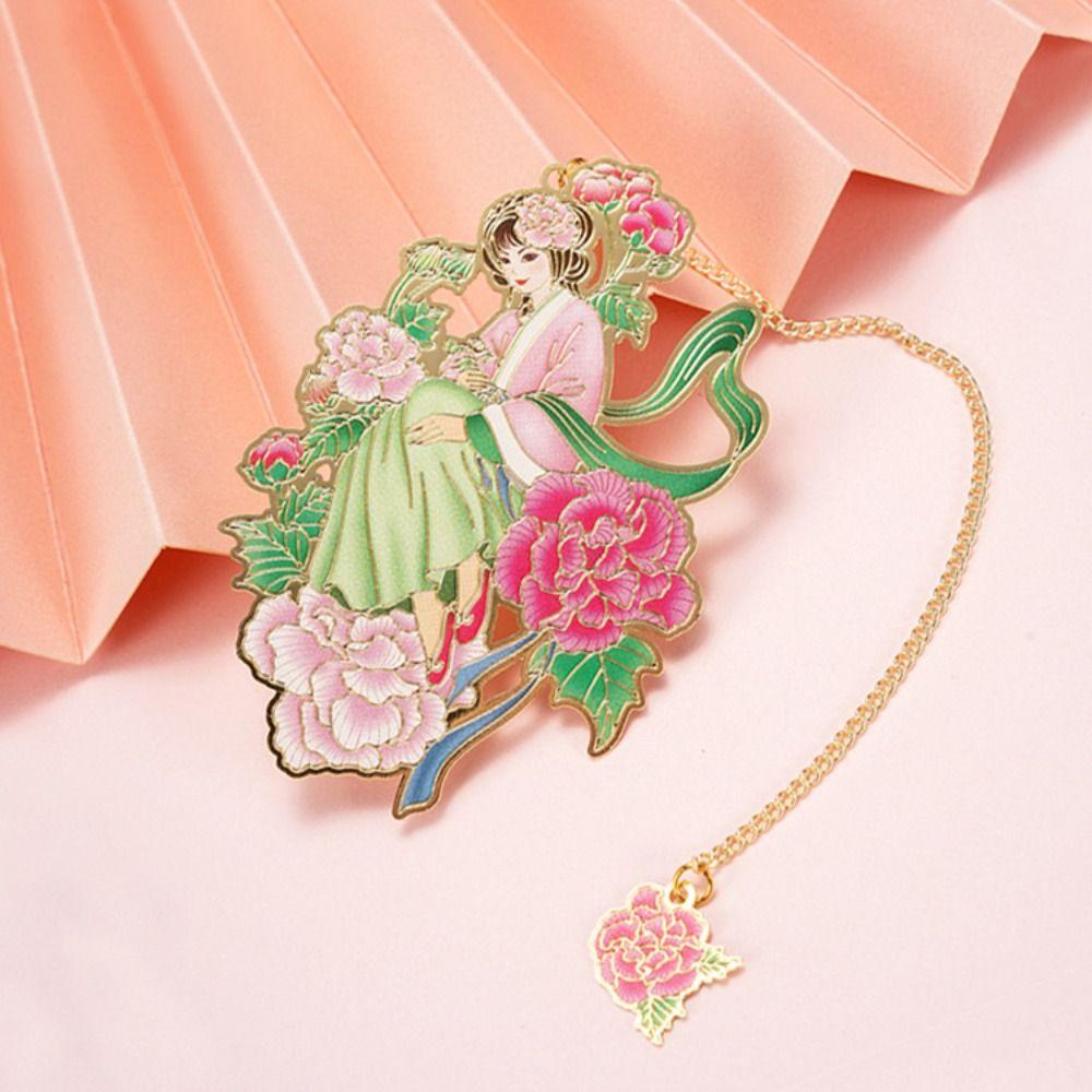 Hollow Book Clip with Tassel Pendant Pagination Mark Stationery Bookmarks  Book Lovers