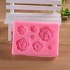 Силиконовая форма для помадки в виде розы, сделай сам, шоколадный мусс, украшение для торта, конфетная форма для еды