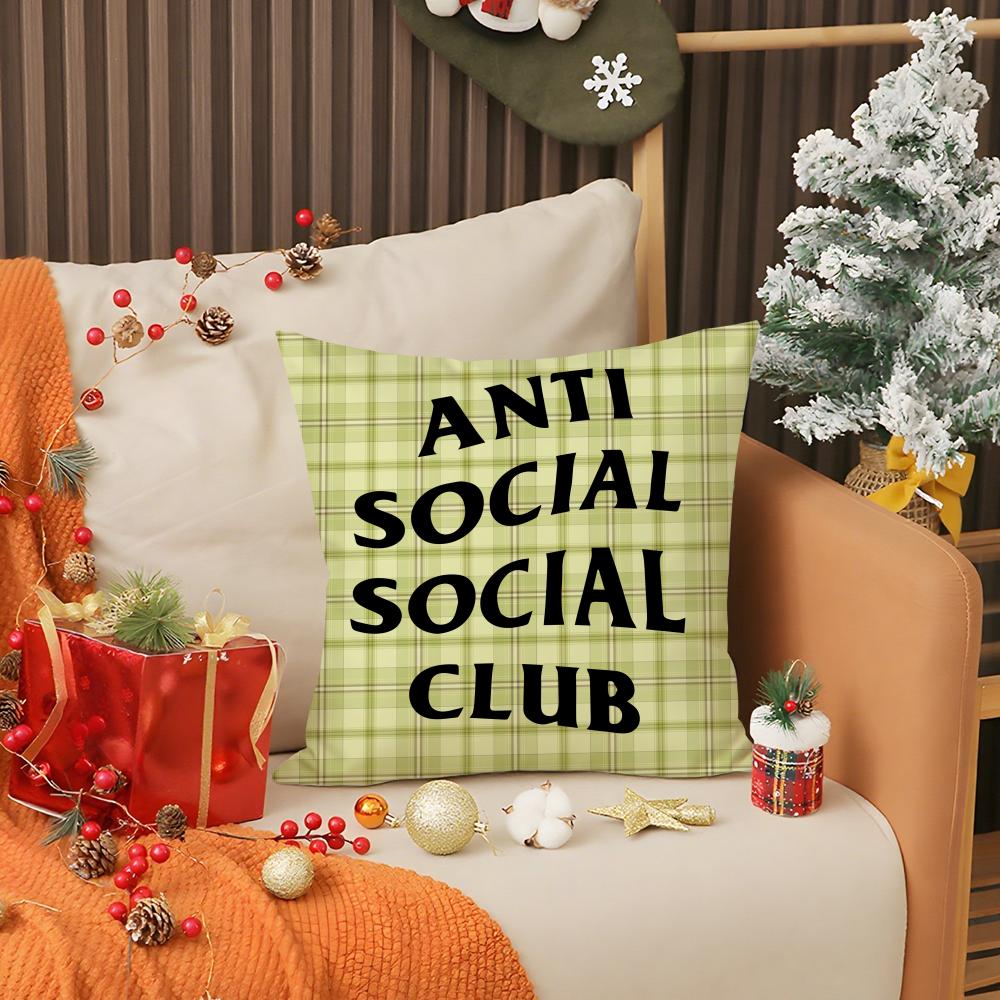 Крутая наволочка A-Anti Social Social Club Печать Наволочка Чехол для подушки на диван в гостиной Декор спальни