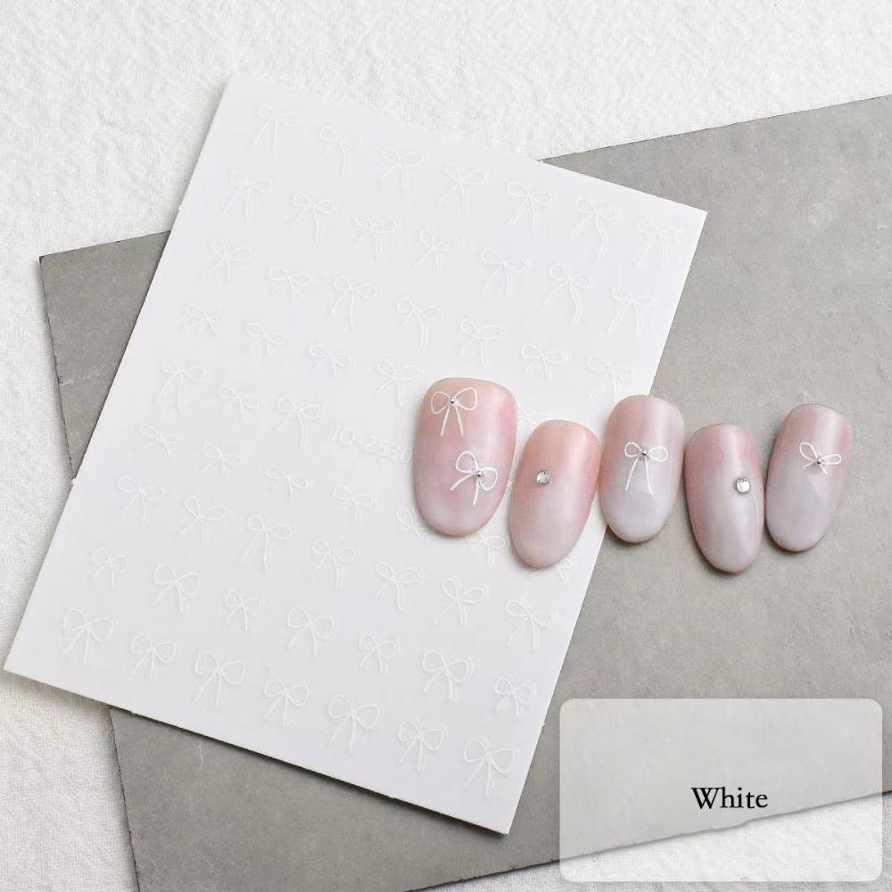 Waterproof Bow Nail Art Stickers Long Lasting Nail Art Sticker Nail Art Decoration  DIY Manicure