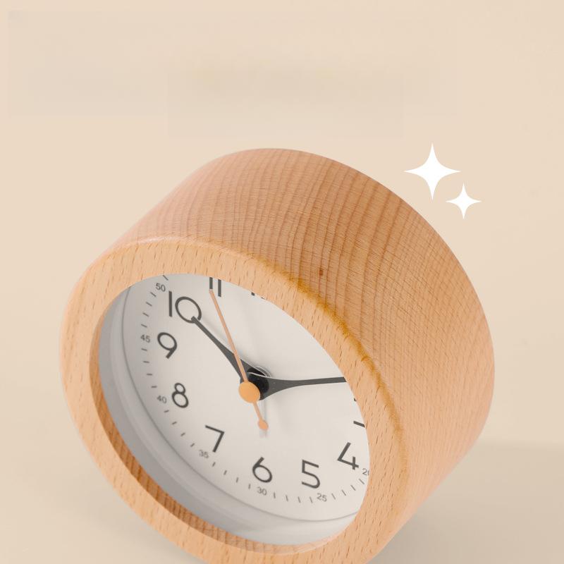 Простой будильник из массива дерева, часы из бревна, креативный светящийся будильник, студенческий, для сони, ленивый, часы из массива дерева, инструмент для пробуждения