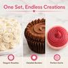 5PCS Assorted Shapes Pastry Icing Nozzle Cake Decorating Tip  Cupcake Cake Cookie Baking