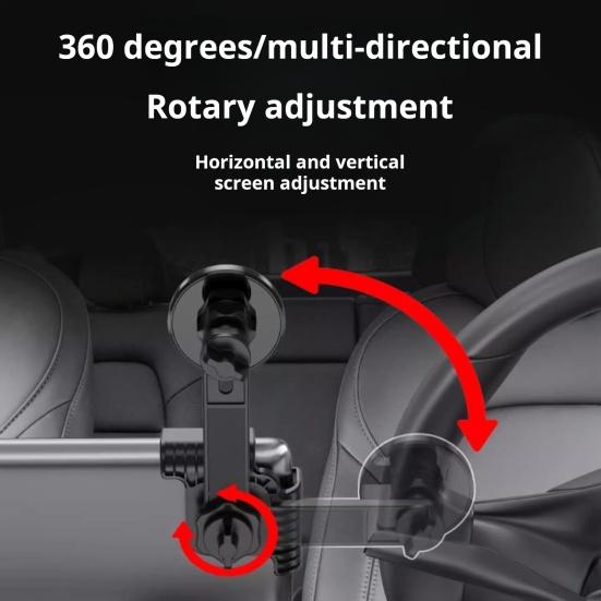Автомобильный держатель для телефона для экрана Tesla, удлиненный кронштейн для телефона, ударопрочный, антивибрационный, для Apple, магнитный, противоскользящий, вращение на 360 градусов, авто
