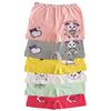 Нижнее белье Tutku для девочек, разноцветные хлопковые трусы-боксеры из лайкры, 6 шт.