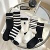 Female Spring and Autumn Fashion Stripe Sports Leisure Tube Socks