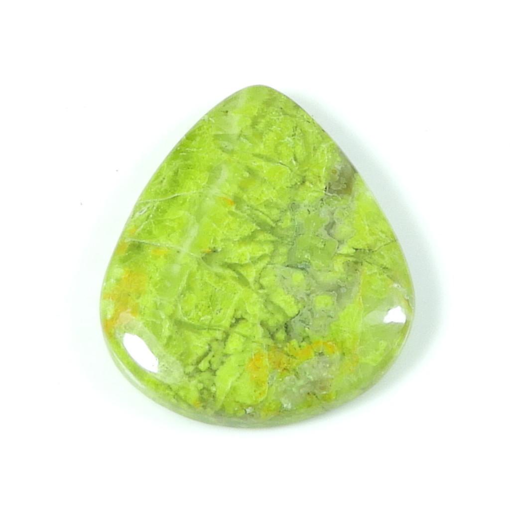 27X31X05 ММ Натуральный Зеленый Опал Кабошон Грушевидной Формы Свободный Драгоценный Камень 34 Карата. SK-4720