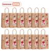 Xiaomi 12-48PCS Christmas Tote Bag Brown Kraft Reindeer Snowflake Tree Design Handled for Eve Gift Holiday Party Home Decoration