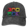 Pure Color Cowboy Hats Cat Lover Women's Hat Sun Visor Baseball Caps Pride LGBT Gay Love Peaked Trucker Dad Hat