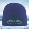 Зеленая шапка-бини FESTOOL с черным фоном, унисекс, мужская, женская, вязаная, зимняя, теплая, рождественская, для улицы, для велоспорта