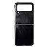 A Matte PC Grooved Leather Case for Samsung Zflip6 Phone, and A Galaxy Zflip5 Protective Case