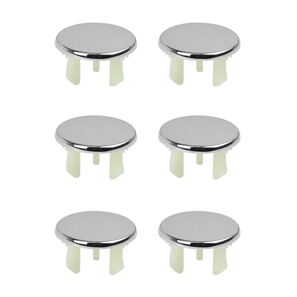 Набор из 6 штук Кольца перелива для раковины Универсальная крышка перелива для раковины Кольца перелива для утопления Отделка Крышка слива перелива Прочный