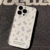 Ins label синий фиолетовый мелкий цветочный чехол для мобильного телефона iPhone17Promax для Apple 16Pro космический чехол 15 мягкий