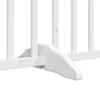 4 Piece Foldable White Dog Gate 320 cm Solid Pine Wood