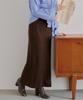 Titibait Slit Tight Knit Skirt AYXP2978 PS Brown Women's (XS-S)
