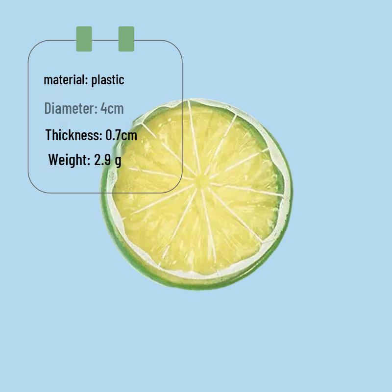 Пластиковые модели долек лимона для DIY-украшений и декора кухни или фотосессий