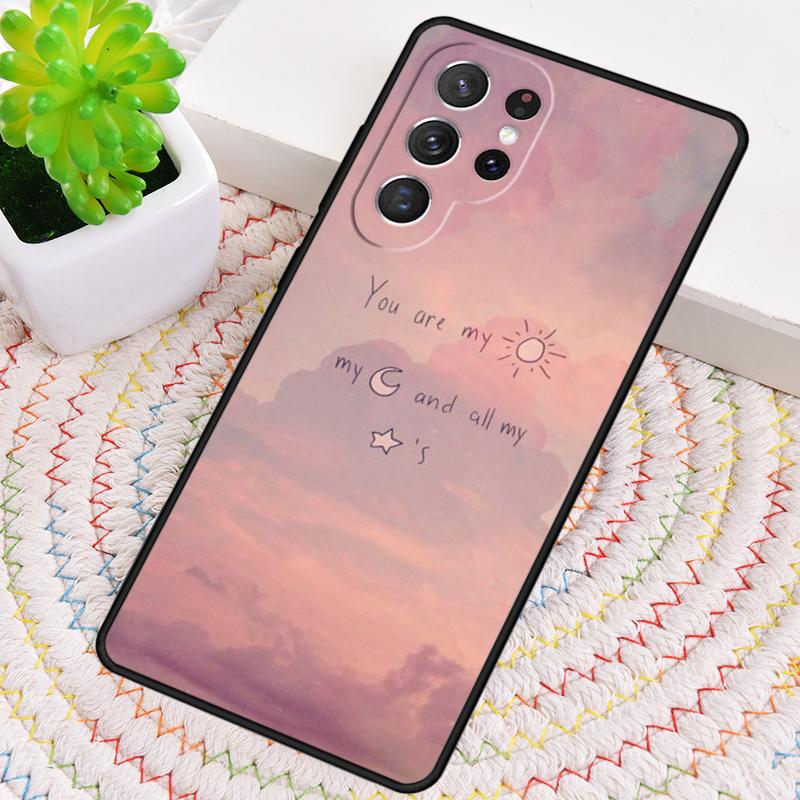 Розовый эстетичный чехол из ТПУ для Samsung Galaxy note 10 pro S26 S25 S24 S23 S22 Ultra Plus S21 FE S20 Ударопрочный чехол