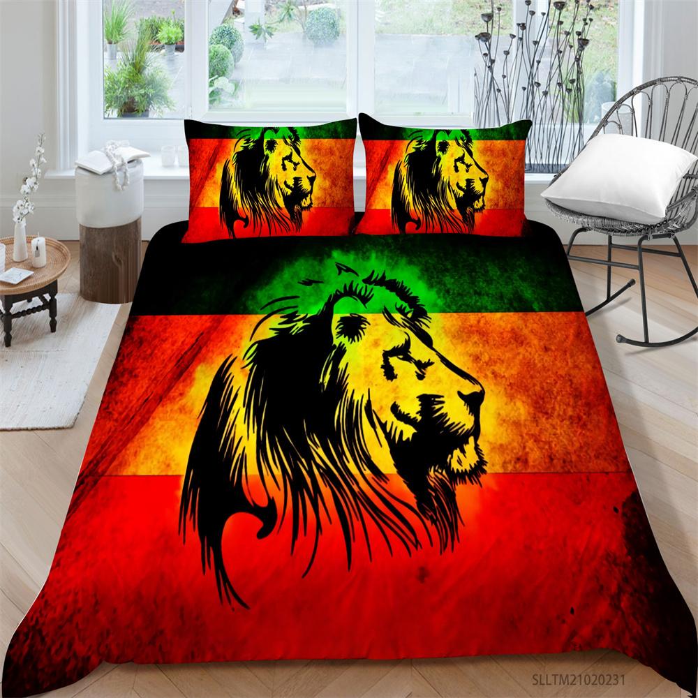 Новинка 2023 года, стильные комплекты постельного белья с 3D принтом льва, постельное белье с животными, стильное домашнее, спальное, детское покрывало, пододеяльник из микрофибры