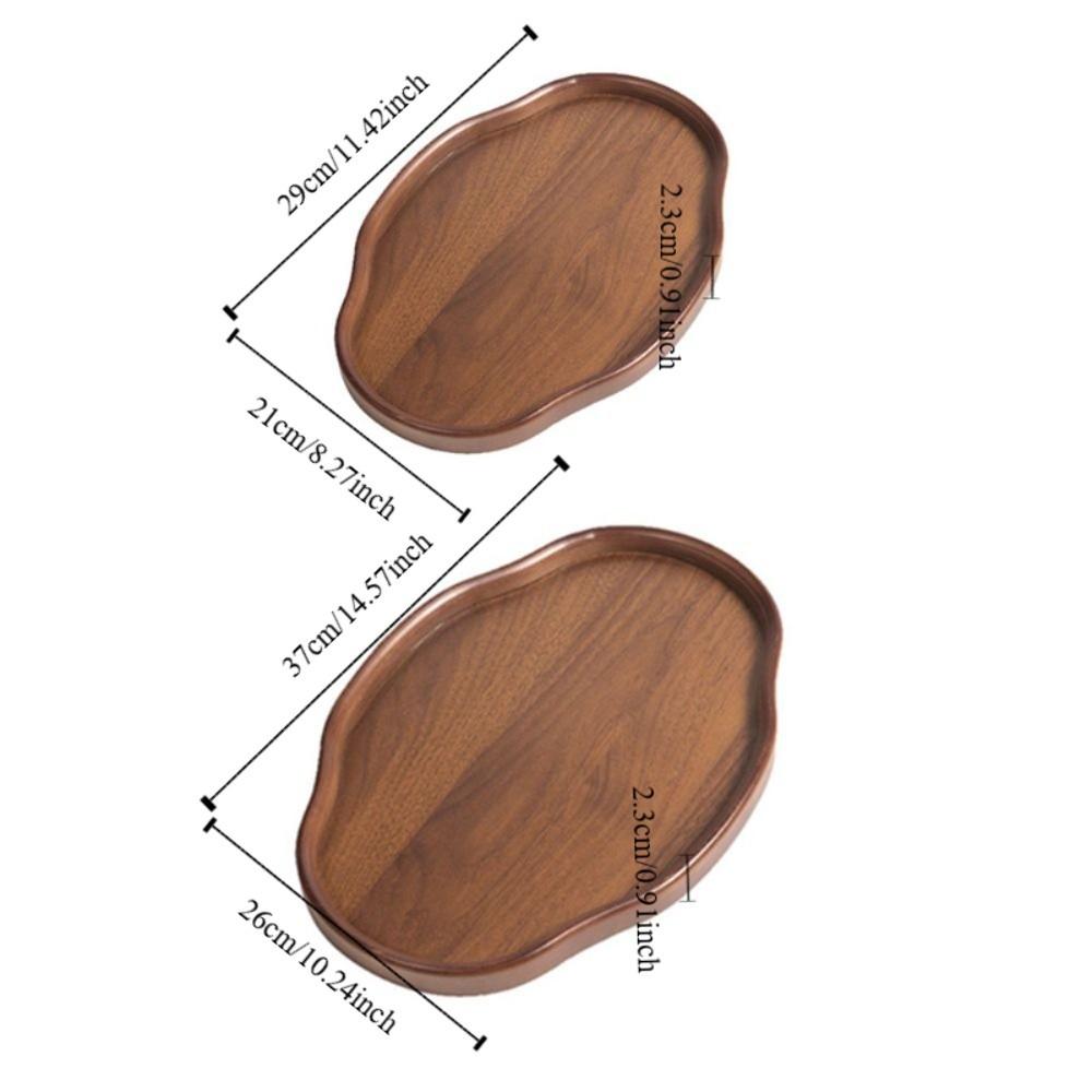 Chinese Style Bamboo Decorative Serving Tray Vintage Tea Tray Classic Bread Plate Afternoon Tea