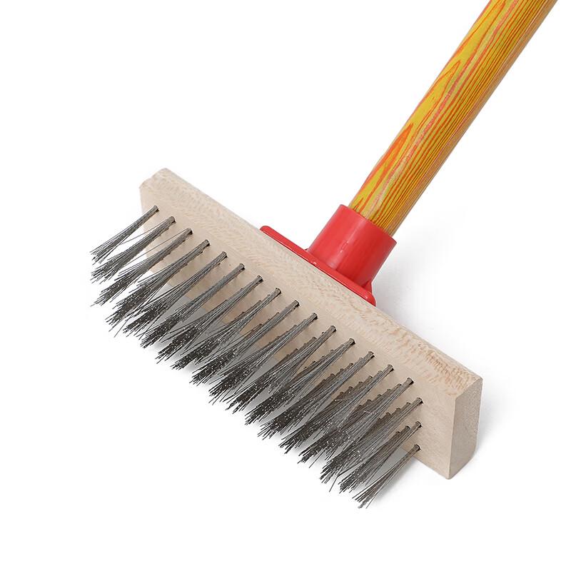 Kelibang 30cm Wooden Handle Steel Wire Floor Brush