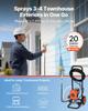 VEVOR Stand Airless Paint Sprayer, 900W, 3300PSI High Pressure Airless Sprayer with Cart, Cleaning Brush, Hose, Extension Rod, Nozzles