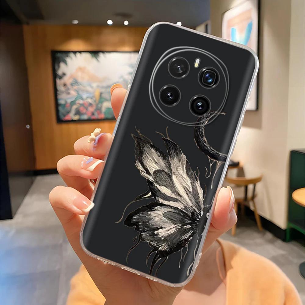 Для Honor Magic7 Pro Чехол Magic 7 5G Милый Мультяшный Чехол для Телефона с Бабочкой Для Huawei Honor Magic7 Pro Цветочный Fundas Чехлы для Телефона