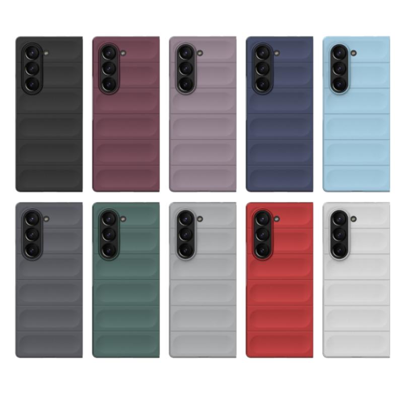 Чехол для Samsung Galaxy Z Fold6 Fold 6, задняя крышка, чехол для телефона, мягкий жидкий силикон, противоударный противоударный защитный чехол, чехлы