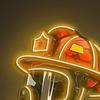 Firefighter Helmet Neon Sign LED Lamp Soft Glow Battery Powered Firefighter