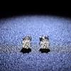 Pt950 Platinum Earrings 0 .5 &1 Carat D Color Moissanite Stud Earrings For Women Wedding Ear Jewelry Fine Accessories
