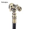 Golden Skull Walking Stick Decorative Vampire Cospaly Vintage Party Fashionable Walking Cane Halloween Crosier 93cm