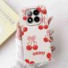 For Xiaomi Redmi Note 14 Pro+ 5G Case Cherry Print Cute Butterfly Soft Silicone Cover For Redmi Note 14Pro Plus 5G 6.67" Bumper