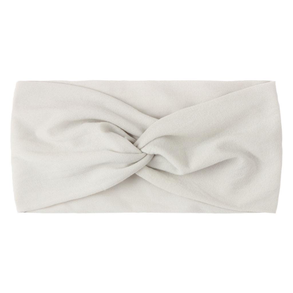 Children's Solid Color Knotted Nylon Headbands: 28 Colors Available