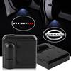 2Pcs Car Door Projector Lamps Emblem LED Welcome Light For Nismo Qashqai X J10 J11 Trail Tiida Teana Skyline Juke X-trail Almera