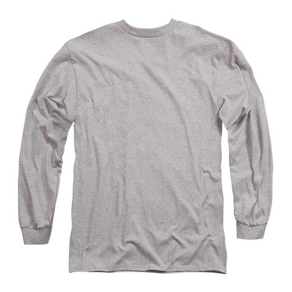 Hummer Mens Distressed Heather Logo Long-Sleeved T-Shirt