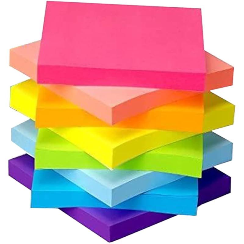 Ofixo Sticky Notes 3X3 Self-Stick Notes Bright Colors Sticky Notes 400 Pcs