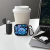 Чехол для наушников Чехол-обложка Для Airpods 1 3 4 Pro2 Pro3 2 Pro Синие Цветы Крутой