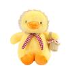 Yellow Duck Plush Toy with Scarf - Cute Little Doll Animal Figure, Perfect Birthday Gift Ornament