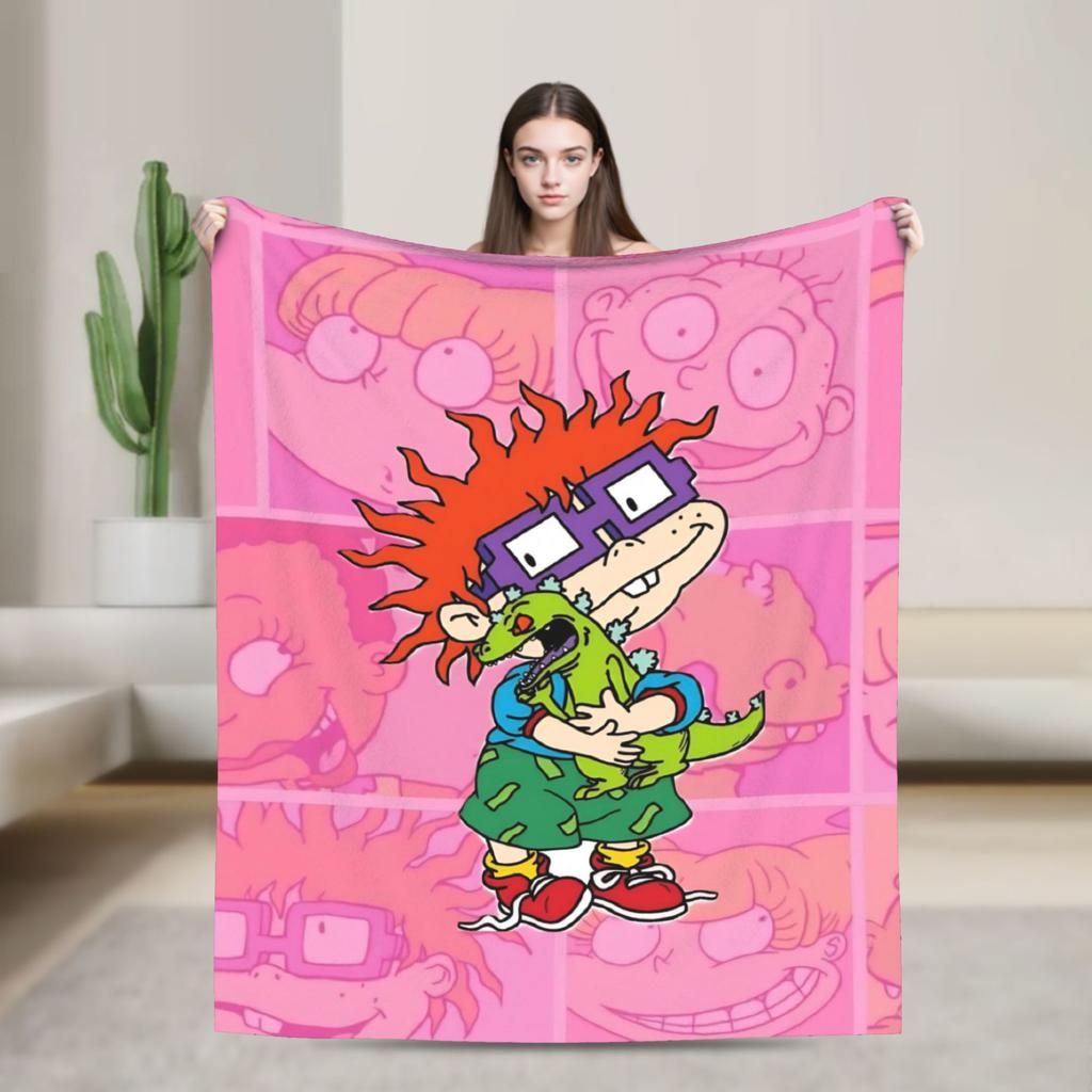 Мультяшное одеяло R-Rugrats Различные размеры Мягкое и легкое Покрывала для дивана и кровати