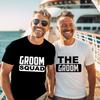 Футболка с надписью «The Groom Squad» для шафера, футболка с надписью «Team EVG Groom Groomsman», футболка с надписью «Friends Single Farewell», футболки с графическим принтом для мальчишника и мальчишника