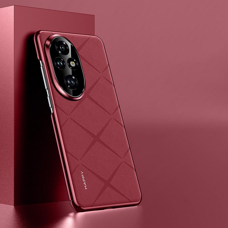 Однотонный кожаный чехол с защитой объектива камеры для Honor 200 Pro Honor200 Honor 300 Pro Жесткий тонкий чехол с хорошей текстурой