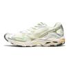 Mizuno Wave Rider 10 Спортивная мода Нескользящие Низкие Кроссовки Женские кроссовки Белый Серебристый D1GA243106