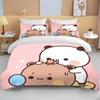 New Bubu Dudu Cartoon Cute Bear Kawaii Christmas Gift King Twin Double Boys Bedding Set Microfiber or Polyester Duvet Cover Set