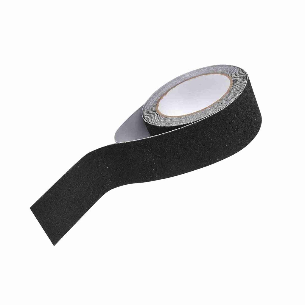 5M*5cm PVC NOn Slip Anti Skid Adhesive Tape for Stair Step Floor Safety Decoration (Black)