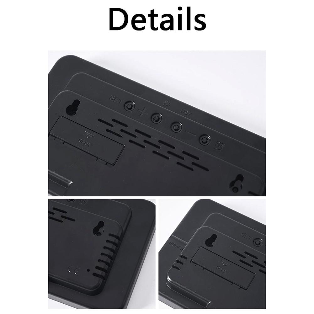 Многофункциональные цифровые светодиодные будильники с дисплеем температуры и даты, настольные часы