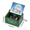 Gifts Wooden New Year Musical Boxes Music Box Merry Christmas Hand Crank
