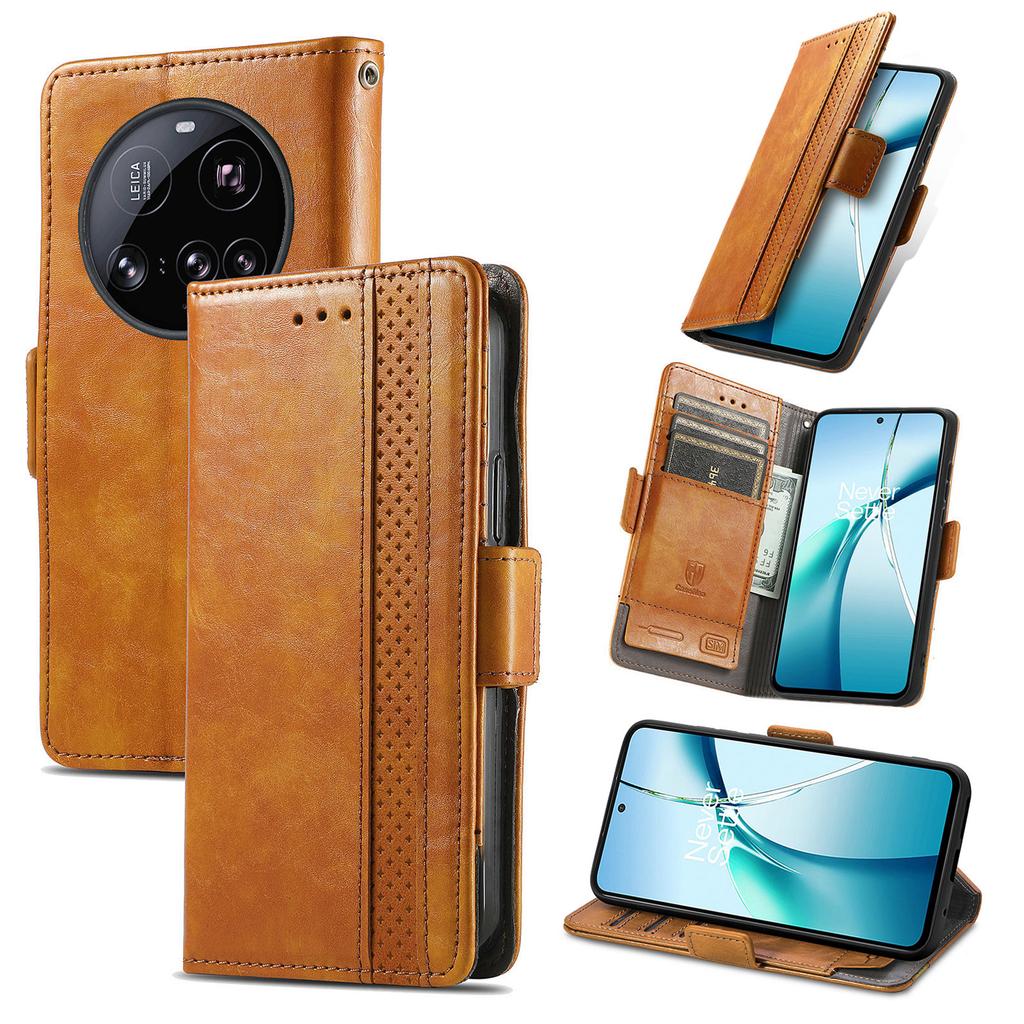 For Xiaomi 15 Ultra Phone Cases CASENEO PU Leather Cover Stand with RFID Blocking Wallet