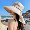 Пляжные солнцезащитные шляпы с защитой шеи, уличные шляпы-ведра, женские солнцезащитные шляпы, шляпы от солнца с широкими полями для лета