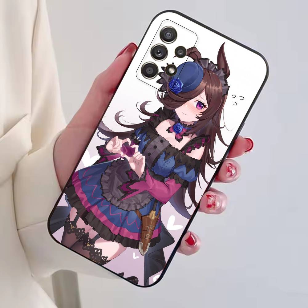 Игра U-Umamusume:Красивый чехол для телефона Derby для Samsung S25, S24, S21, S22, S23, S30, Ultra, S20, Plus, Fe, Lite, Note, 10, Черный чехол